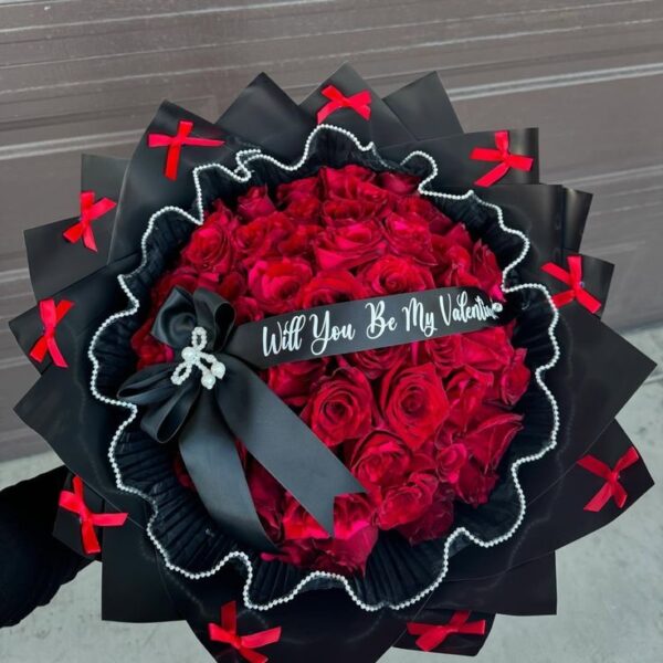 Will you be my Valentine? Bouquet Ramo Buchon 36 Roses